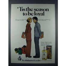 1970 Ballantine's Scotch Ad - Tis the Season