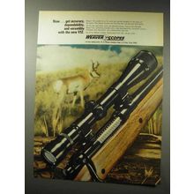 1969 Weaver V12 Scope Ad - Accuracy, Dependability