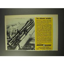 1969 Weaver V12 Scope Ad - The Ultimate Variable
