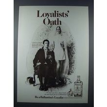 1970 Ballantine's Scotch Ad - Loyalists Oath