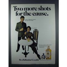 1970 Ballantine's Scotch Ad - Two More Shots