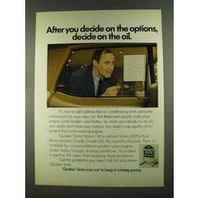 1972 Quaker State Motor Oil Ad - Decide on the Options