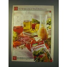 1990 Good Seasons Italian Salad Dressing Mix Ad - How to say great taste
