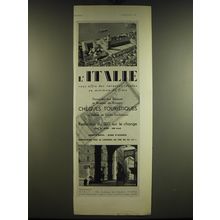 1936 Italy Tourism Ad - in French - L'Italie vous offre des vacanoes ideales au
