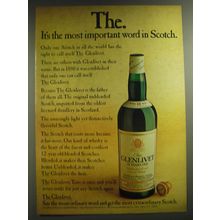 1974 The Glenlivet Scotch Ad - The. It's the most important word in Scotch