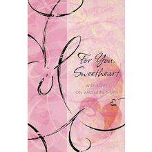For You Sweetheart With Love - Valentines Greeting Card - V2203-8