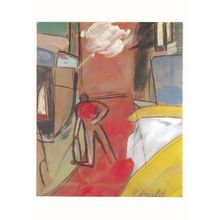 RB Kitaj Bad Back Sick Man With Rheumatism Pain Tate Gallery Painting Postcard