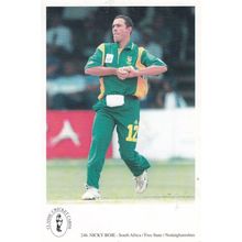 Nicky Boje Nottinghamshire South African Internatonal Cricketer Cricket Postcard