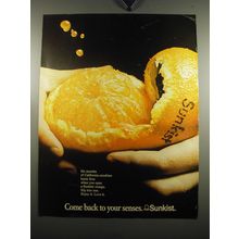 1971 Sunkist Oranges Ad - Come back to your senses. Sunkist