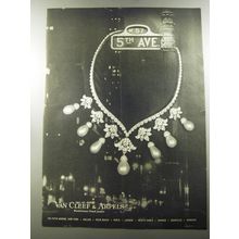 1956 Van Cleef & Arpels Jewelry Ad - World-famous French Jewelers