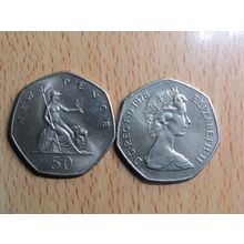 GB 1978 Elizabeth II 50p Coin High Grade AU