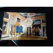 vintage german postcard unused Herrenchiemsee Palace display cabinet.