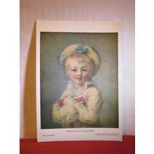A BOY AS PIERROT painting by Fragonard unused postcard Wallace Collection =