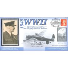 Frank Wolfson DFC Operation Manna WW2 Benham Hand Signed FDC