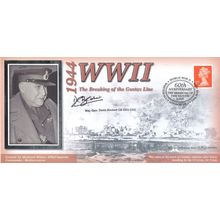 Major Gen Denis Beckett OBE Gustav Line WW2 Benham Hand Signed FDC