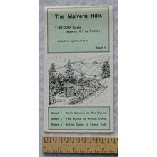 The Malvern Hills Sheet 1 North Malvern to The Wyche, 1:10,000 inc rights of way