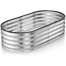 Galvanized Raised Garden Beds Outdoor // 4×2×1 Ft Planter Raised Beds for Garden