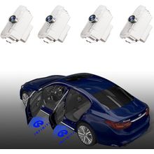 4PCS No Fade Car Door Light Logo Compatible for Infiniti, RCBDCYGJ Ultra-Bright