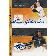 LUIS APARICIO & FRANK THOMAS AUTOGRAPH 2012 CHICAGO WHITE SOX HOF WORLD CHAMPION