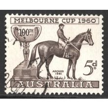 AUSTRALIA 1960: MELBOURNE CUP CENTENARY - 5d USED (G7)