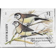 AUS 2018 $1.00 (S/A) 'BIRDS -FINCHES -DOUBLE' ON PAPER FINE USED (EBID26-004)