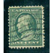 Used 374 1c Benjamin Franklin Fine A08106
