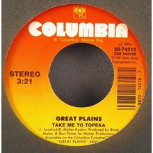 Great Plains - Take Me To Topeka / Iola Vinyl 45 New
