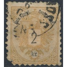 Coat of Arms: 2kr P10½ - Austria 1883 - Filler - MiNr 44D