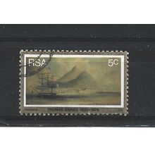 SouthAfrica.SG379 5c "Dutch East Indiaman,Table Bay".Fine Used.Sep25d