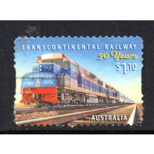 AUSTRALIA: 2020, $1.10 CONTINENTAL RAILWAY, USED SELF-ADHESIVE STAMP. 190/215