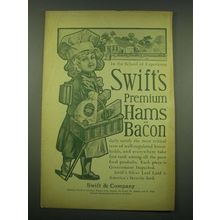 1902 Swift's Premium Hams and Bacon Ad - In the school of experience