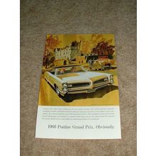1966 Pontiac Grand Prix Car Ad, NICE!!!