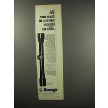 1967 Savage 0433 Scope Ad - All You Want in a Scope