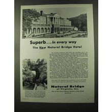 1973 Natural Bridge of Virginia Hotel Ad - Superb