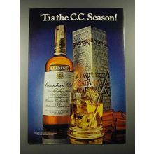 1980 Canadian Club Whisky Ad - 'Tis the C.C. Season