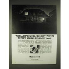 1980 Honeywell Security System Ad - Somebody Home