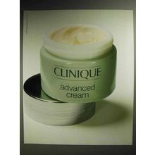 1986 Clinique Advanced Cream Skin Care Ad