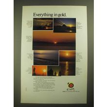 1987 Espana Spain Tourism Ad - Everything in Gold