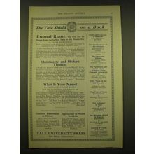 1924 Yale University Press Ad - The Yale Shield