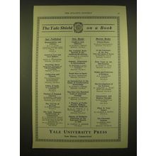 1924 Yale University Press Ad