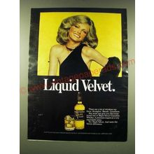 1978 Black Velvet Whisky Ad - Liquid Velvet