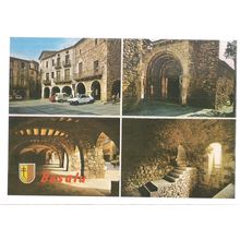 multiview, BESALU, GERONA, SPAIN unused vintage postcard #
