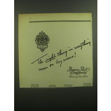 1946 Rogers Peet Company Ad - The right thing in everything man or boy wears