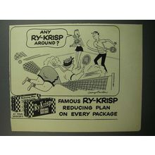 1952 Ry-Krisp Crackers Ad - cartoon by Tony Barlow - Any Ry-Krisp around?
