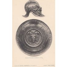 Shield & Helmet Of Charles V 5th Roman Emporer Of Spain Armour Old Postcard