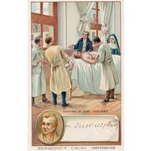 Dupuytren French Military Surgeon Printed Signed Bendorps Postcard Antique Card