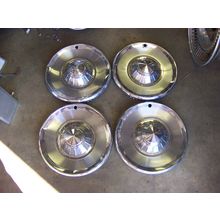 1963 PLYMOUTH BELVEDERE 14" HUBCAPS WHEEL COVERS - 4 OEM