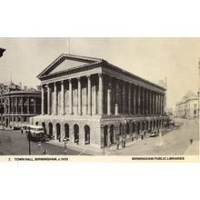 Town Hall 1935 Transport Bus Birmingham Real Photo Postcard