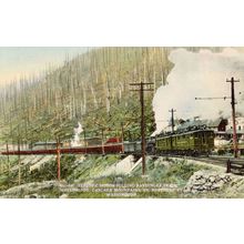 Wellington Train Pulled Rare Cascade Mountains Washington USA Postcard