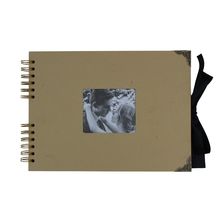 Woodside Home Living Metal Corner Scrap Book Style Photo Album 29cm x 21.5cm